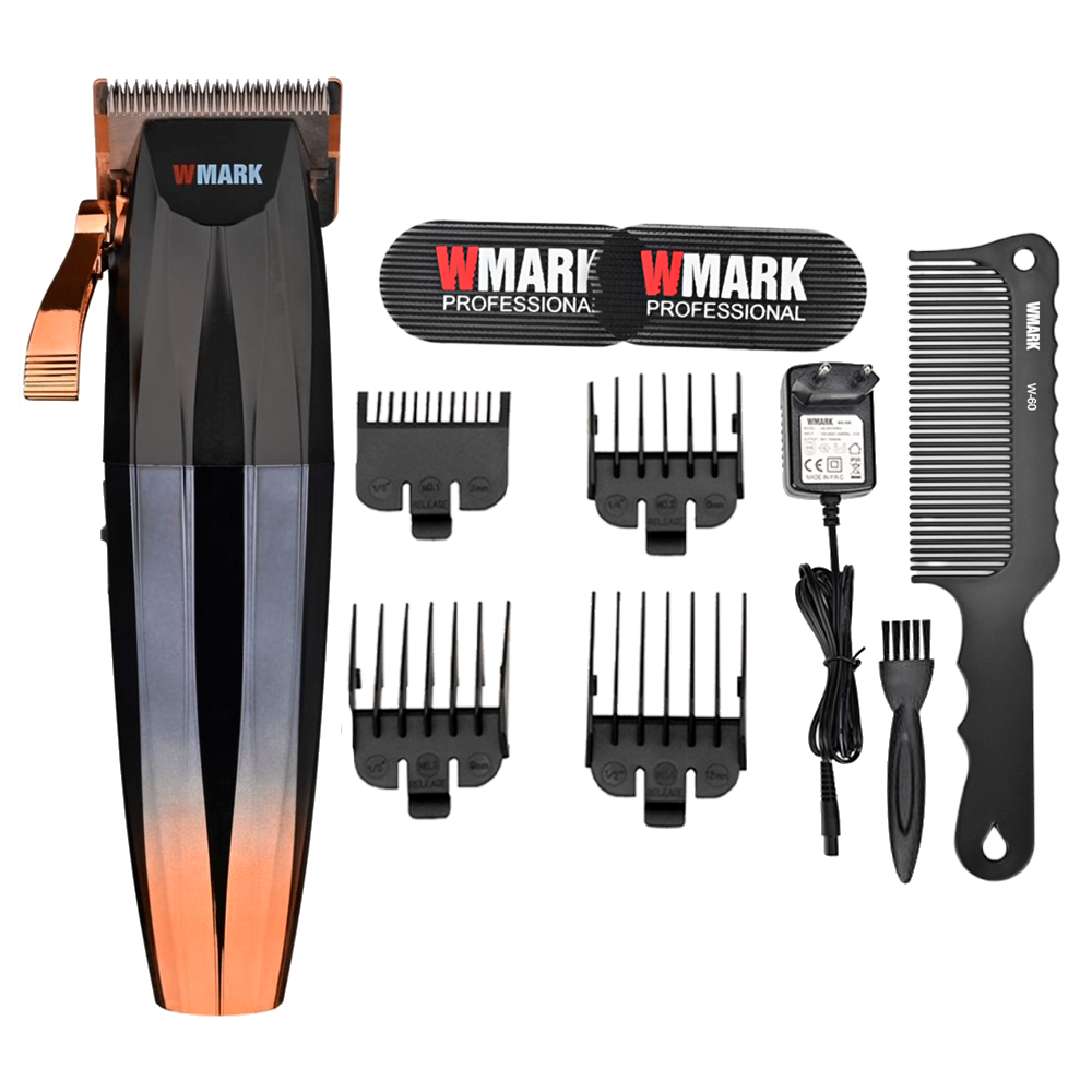 Maquina De Cortar Cabelo Wmark Ng Lamina T Ultra Dourado