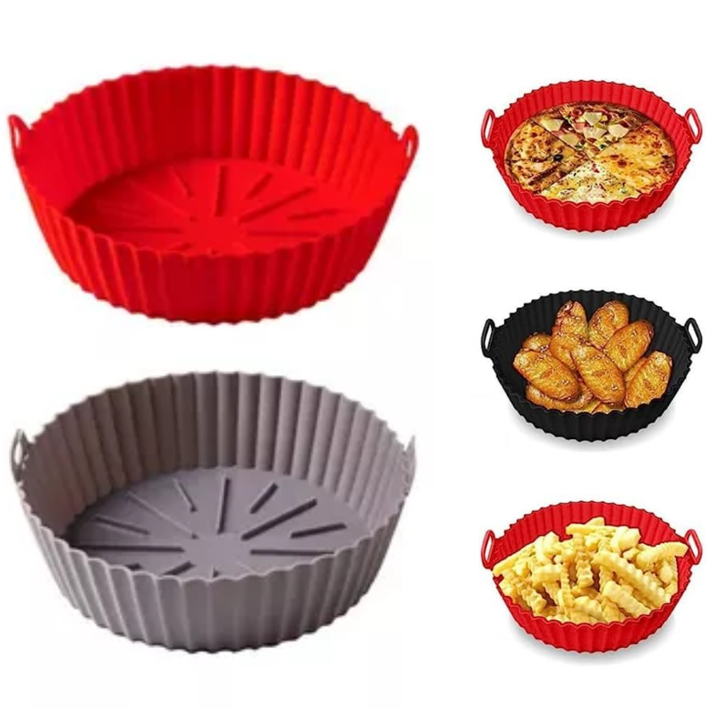 Forma De Silicone Cesto Airfryer Fritadeira Forno El Trica Cm