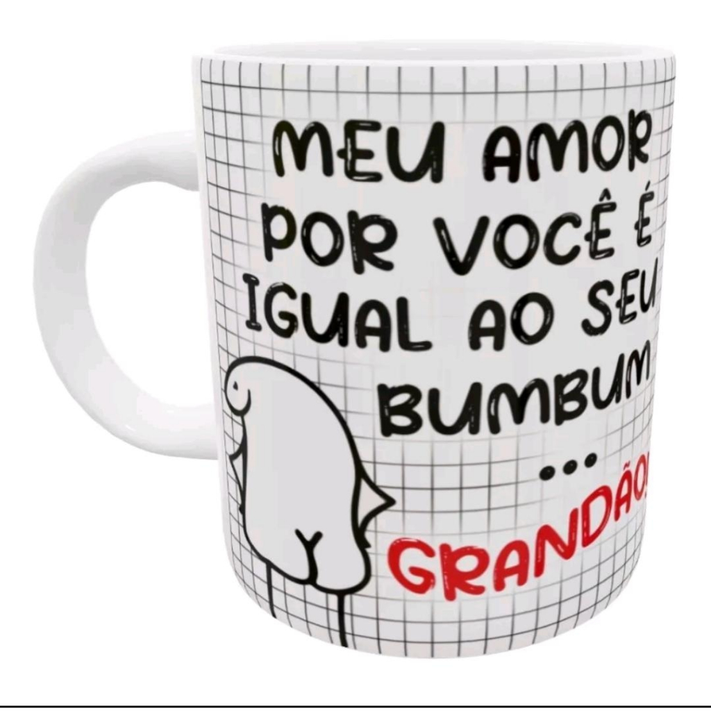 Caneca Personalizada Namorado Meme Flork Porcelana Personalizada