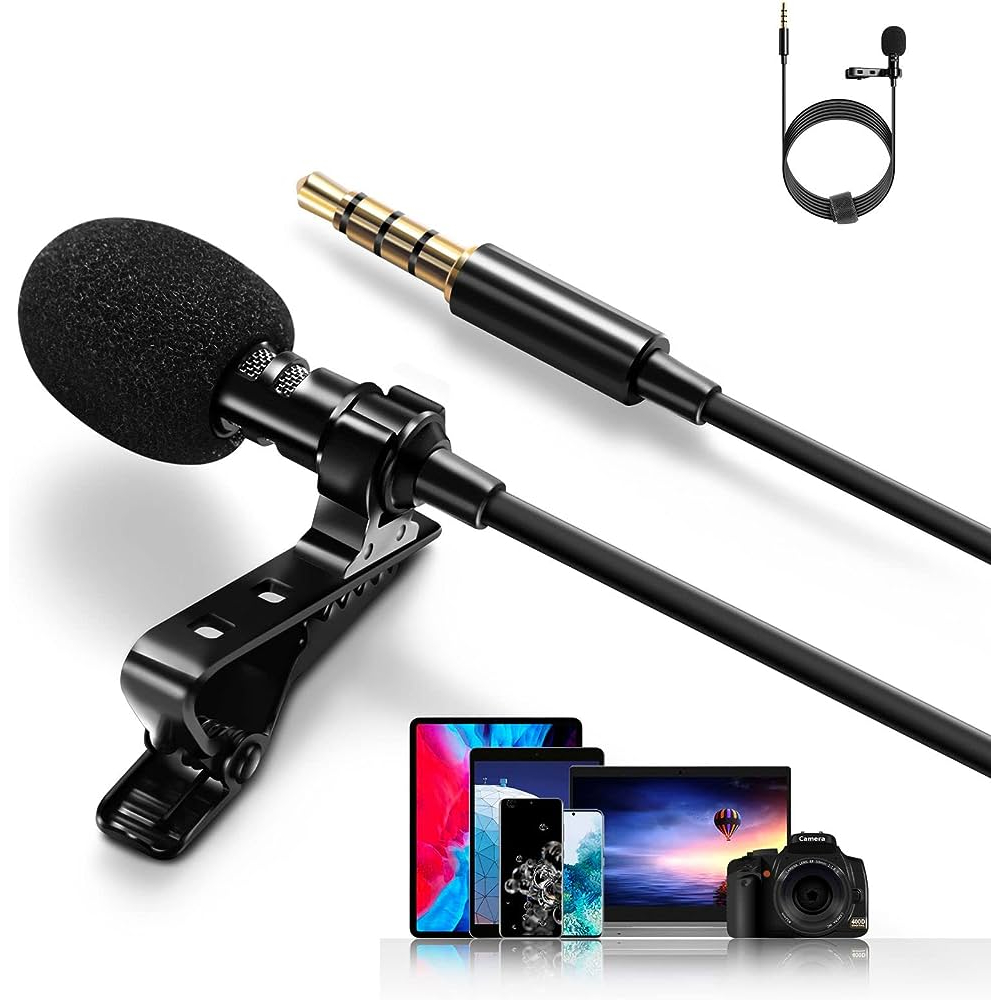 Microfone De Lapela Profissional Celular Smartphone Universal Stereo