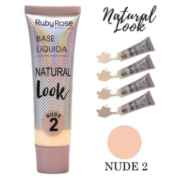 Base Líquida Natural Look Ruby Rose NUDE COR Shopee Brasil