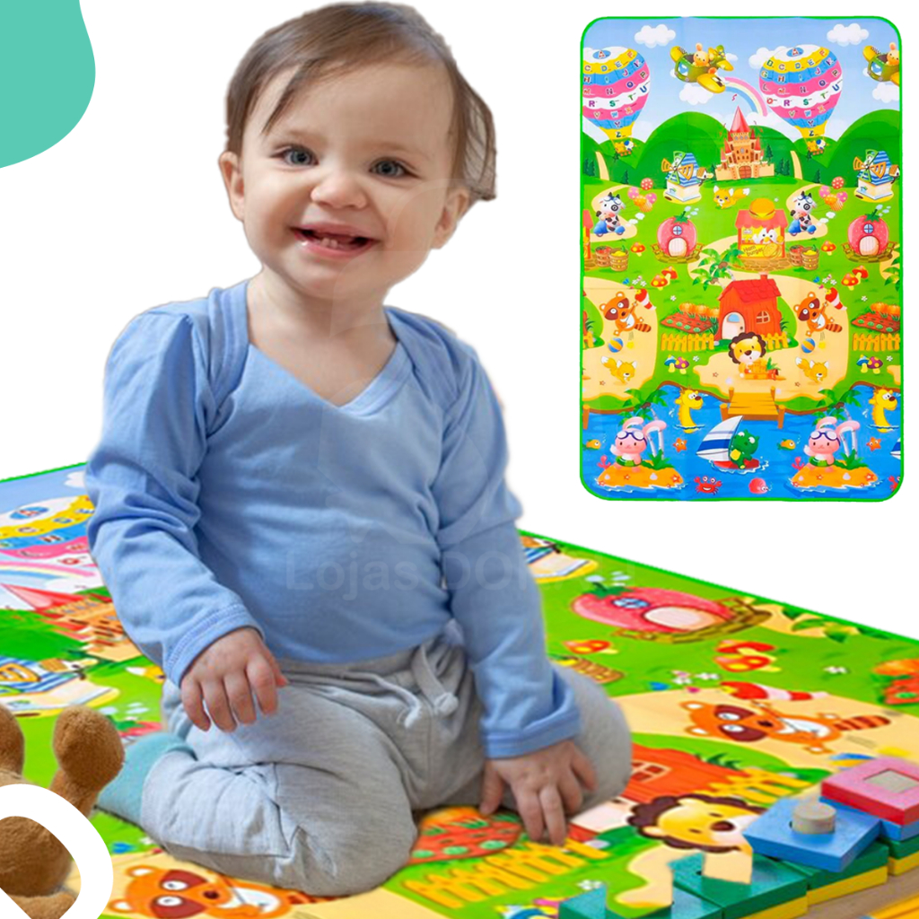 Tapete Tatame Atividades Tummy Time T Rmico Infantil Beb Port Til