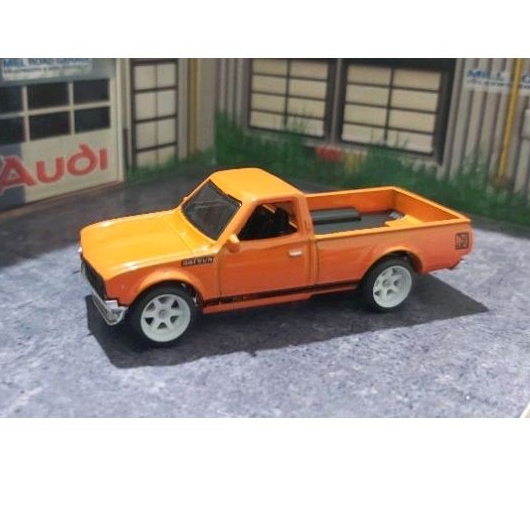 HOT WHEELS DATSUN PICK UP LARANJA LOOSE SEM EMBALAGEM RODAS ESPECIAIS