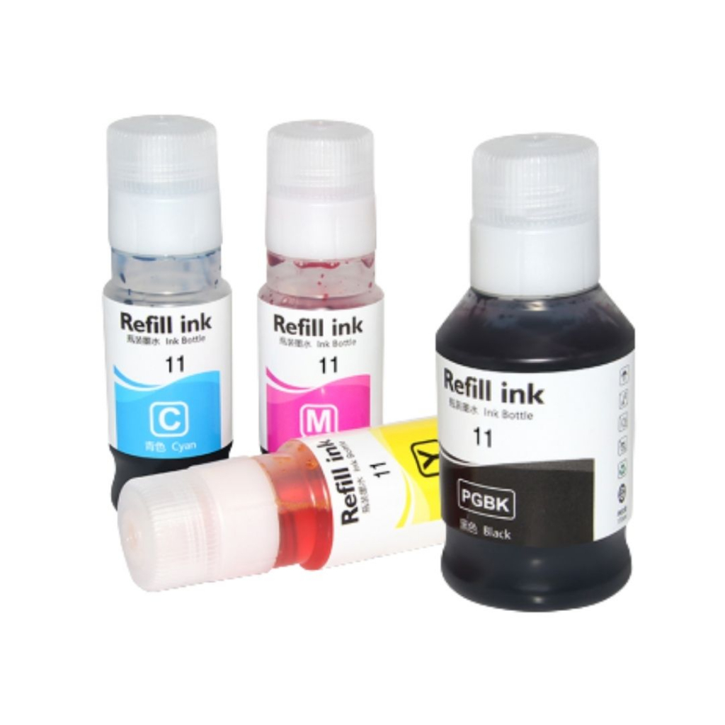 Kit Refil Tinta Para Canon Gi11 G2160 G3160 Mega Tank 4x Cores Premium