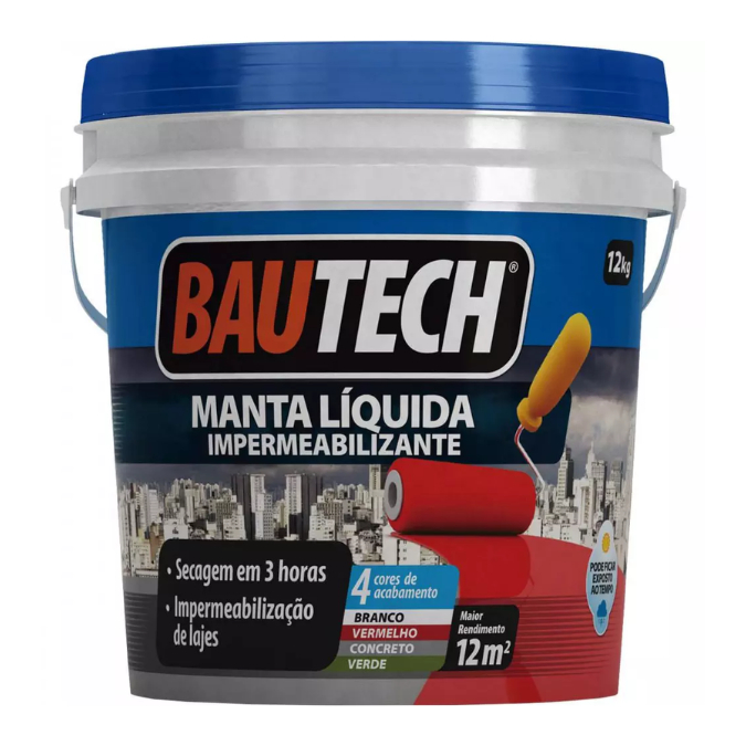 Manta L Quida Emborrachada Impermeabilizante Bautech Kg Shopee Brasil