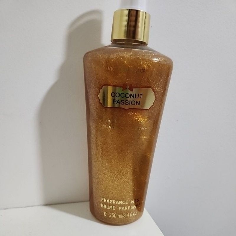 Body Splash Victorias Secret Coconut Passion Shimmer Shopee Brasil