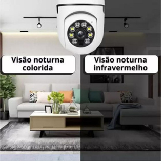 Kit Câmera Segurança Prova D água Infravermelho Lâmpada Sem Fio Wifi