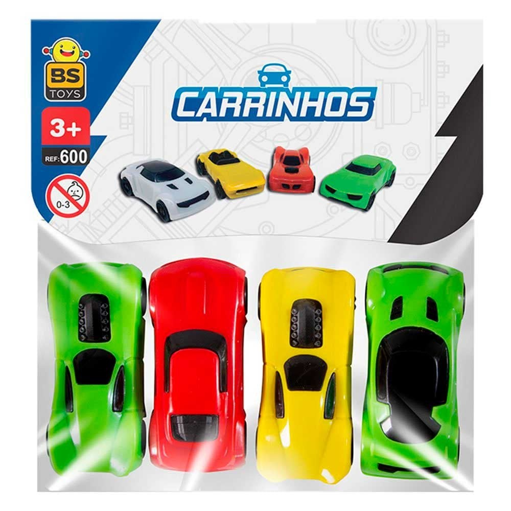 Kit 4 Carrinhos Infantil Roda Livre Cores Variadas Shopee Brasil