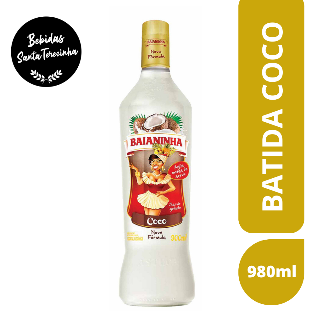 Batida Baianinha Amendoim Coco Bebida Alcoolica Coquetel Mista Doce