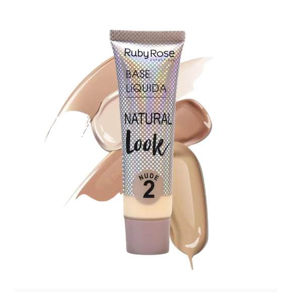 Base L Quida Natural Look Nude Bege Ruby Rose Shopee Brasil