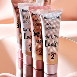 Base L Quida Natural Look Nude Bege Ruby Rose Shopee Brasil