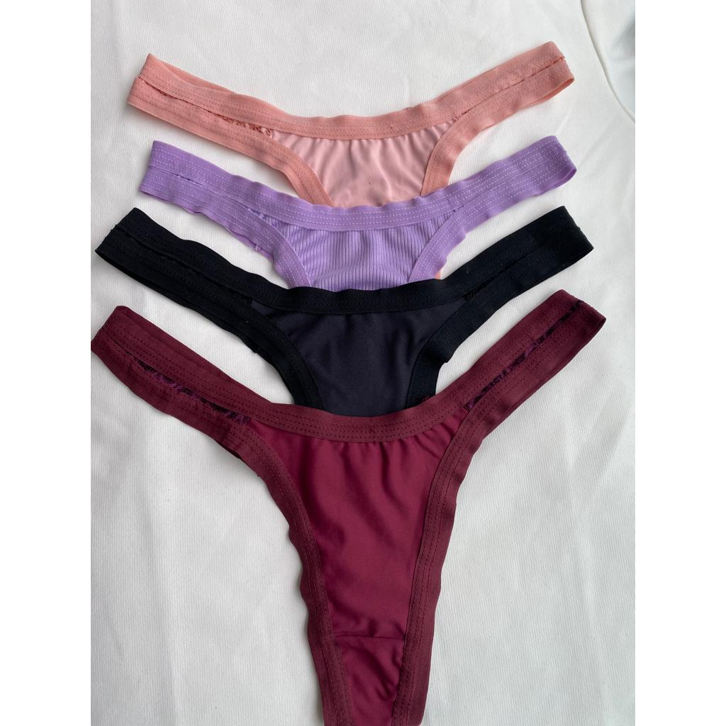 Kit 05 Tanga Fio Dental Calcinha Feminina Tanguinha Sexy Lingerie