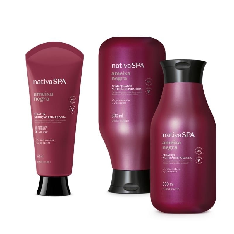 Combo Nativa Spa Ameixa Negra Shampoo Ml Condicionador Ml