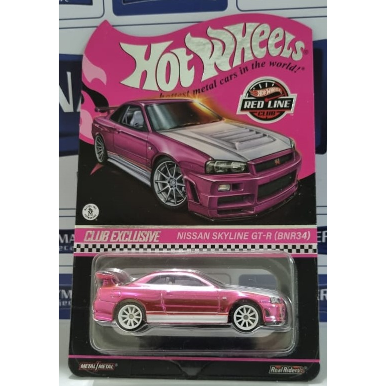 Hot Wheels Nissan Skyline GT R RLC Rosa Shopee Brasil