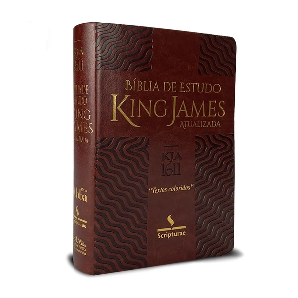 B Blia De Estudo King James Atualizada Textos Coloridos Capa