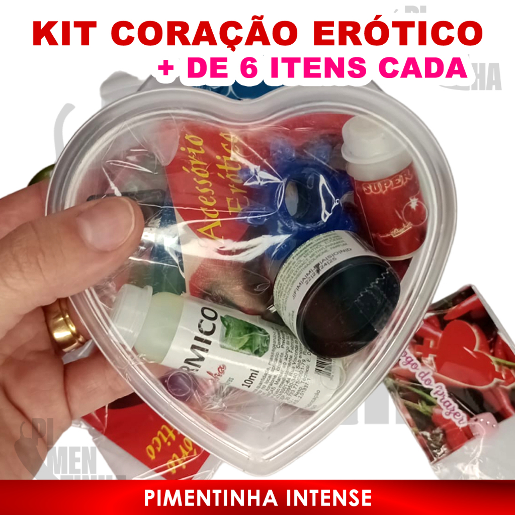 Kit Er Tico Cora O Itens Sexy E Produto Sex Shop Anel Peniano