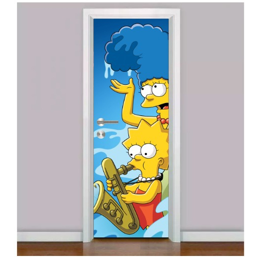 Adesivo Para Porta Simpsons Bart Simpsons Shopee Brasil