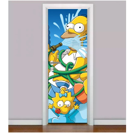 Adesivo Para Porta Simpsons Bart Simpsons Shopee Brasil