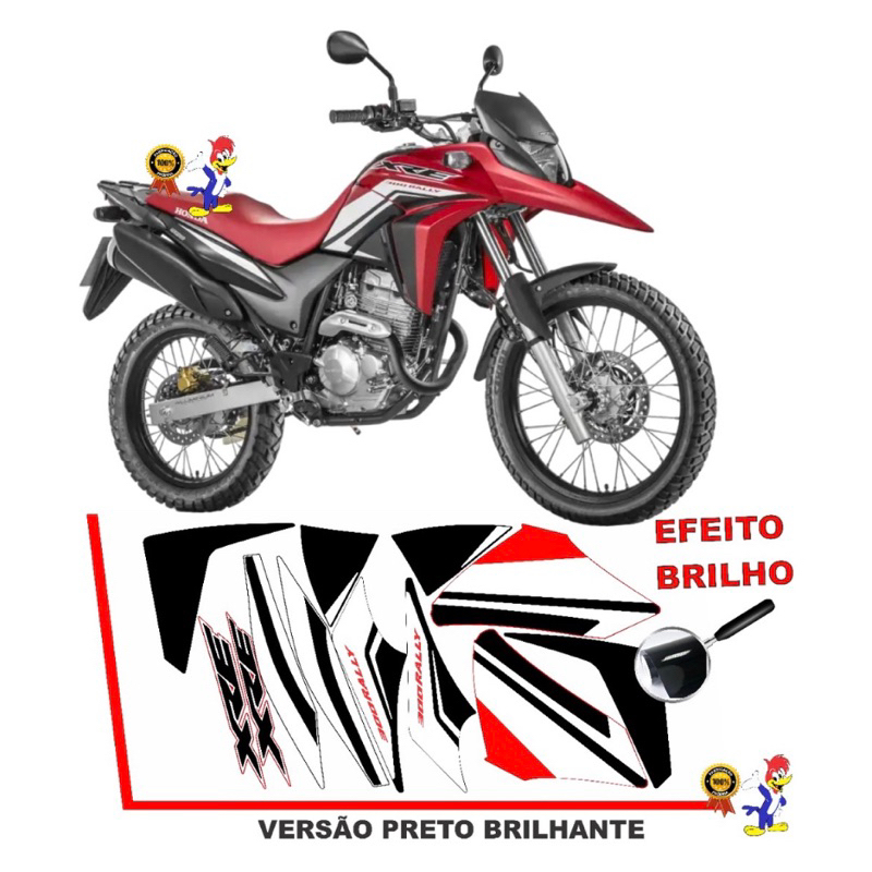 Kit Faixas Adesivos Xre 300 Rally 2009 A 2015 Shopee Brasil