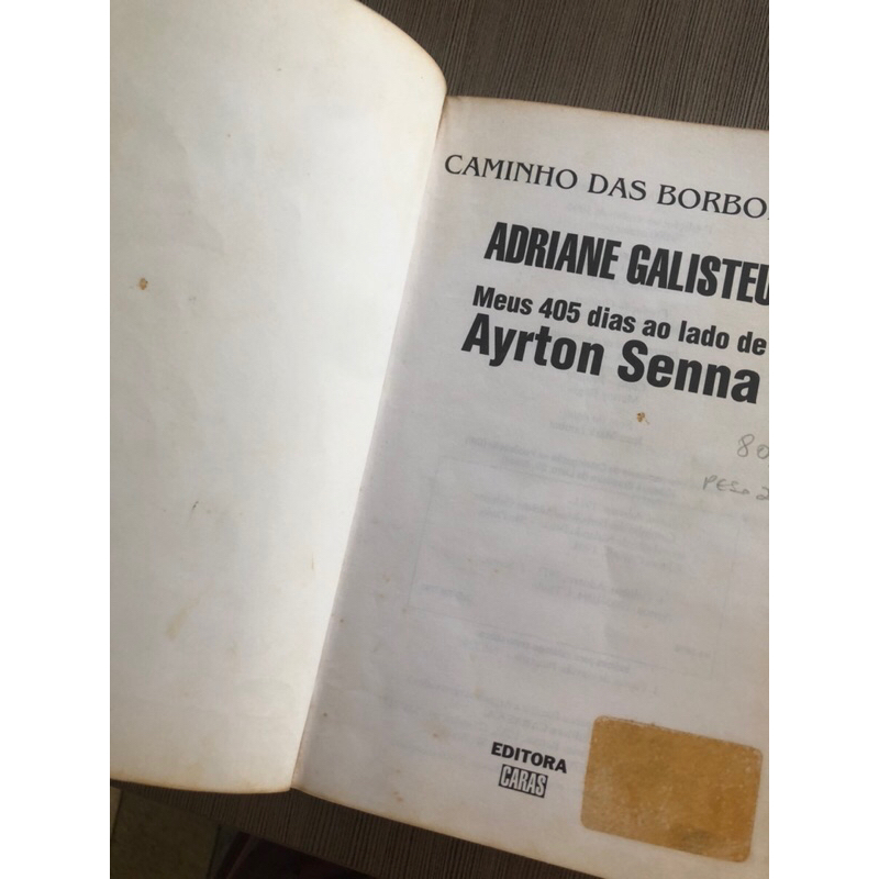 Livro Caminho Das Borboletas Meus Dias Ao Lado De Ayrton Senna