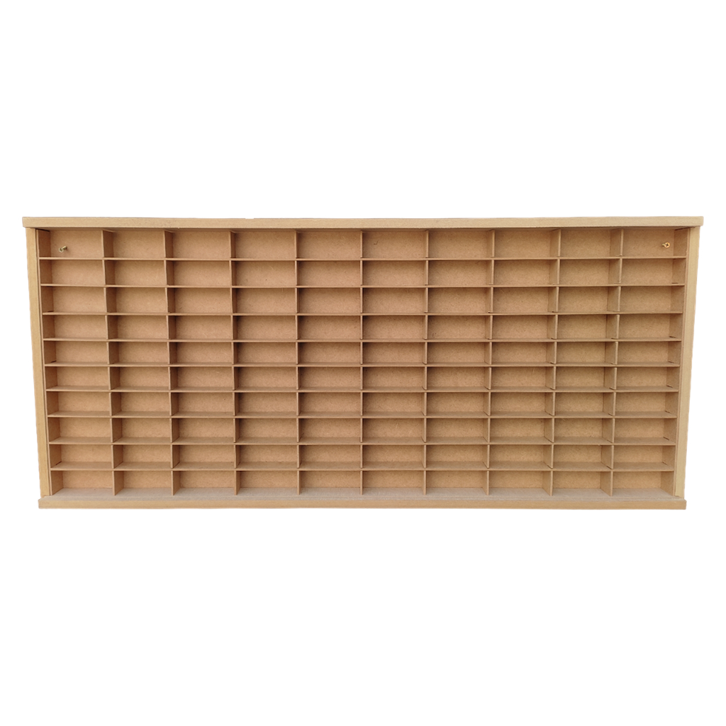 Expositor Para 100 Nichos Em MDF Escala 1 64 Shopee Brasil