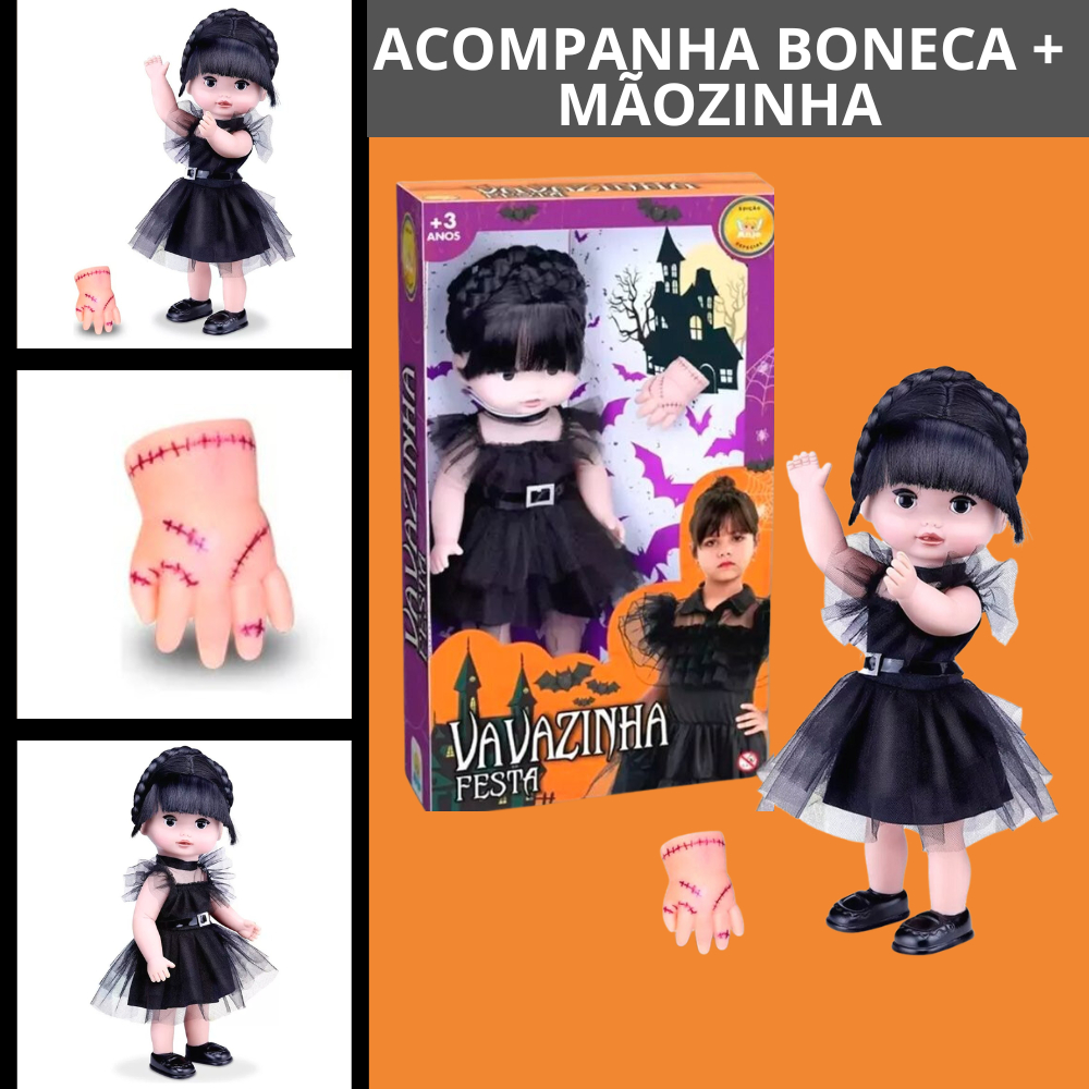 Boneca Vavazinha Roupinha do Baile e Mãozinha Inspiração Série