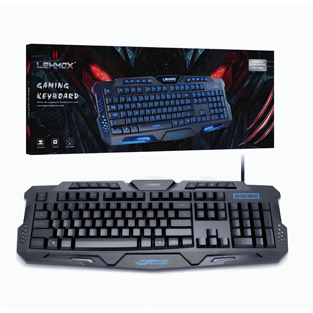 Teclado Gamer Led Semi Mecânico Lehmox LEY 1553 Shopee Brasil