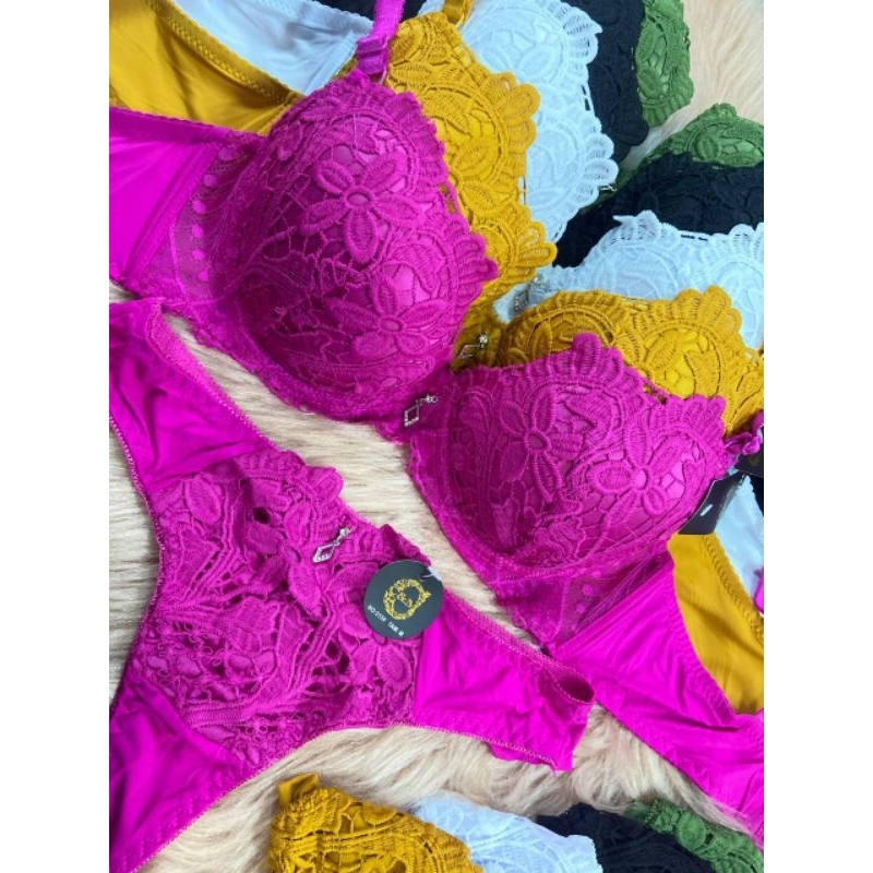 Kit 2 Conjuntos De Lingerie Importado Renda Guipir Luxo Shopee Brasil
