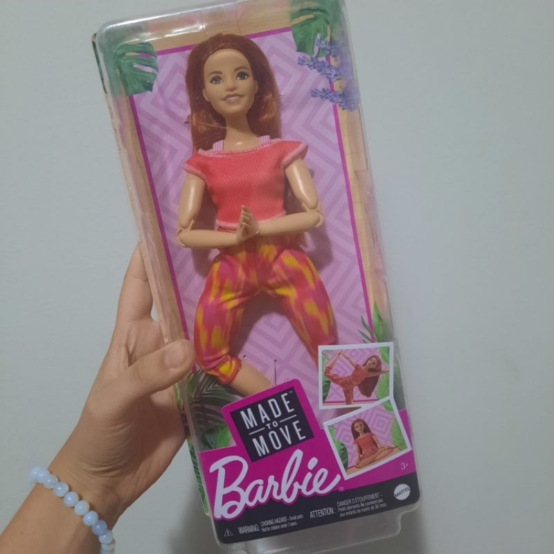 Boneca Barbie Made To Move Curvy Ruiva Feita Para Mexer Shopee Brasil