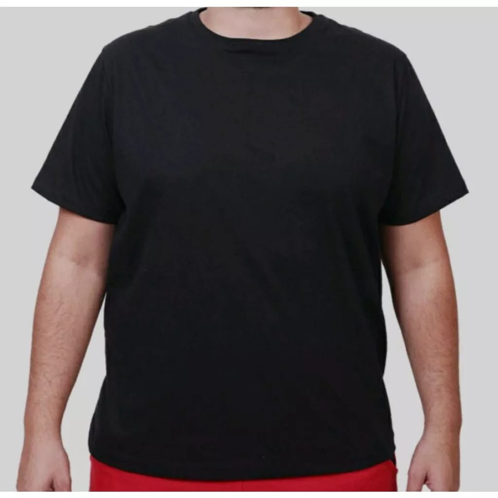 Camiseta Lisa Plus Size Masculina Tamanho G1 G2 G3 G4 G5 Shopee Brasil