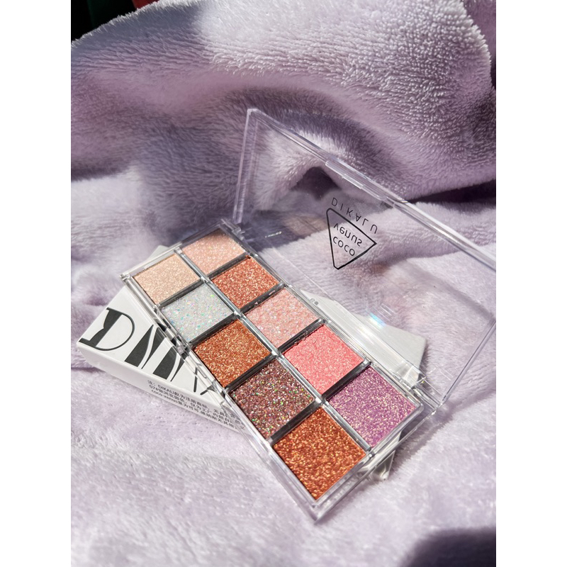 Paleta Dikalu 12 Cores Paleta De Sombras Brilho Glitter Dikalu 10