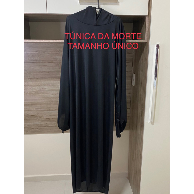 Fantasia T Nica Da Morte Adulto Tamanho Nico Capa Halloween Shopee