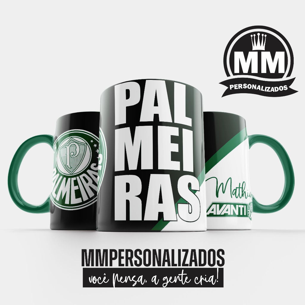 Caneca Do Palmeiras Personalizada Nome Mod Verde Shopee Brasil