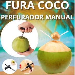 Fura Coco Furador Perfurador Manual Abridor Inox Facil Uso Shopee Brasil