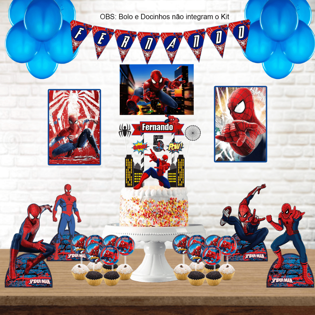 Kit Festa Em Casa Homem Aranha Shopee Brasil