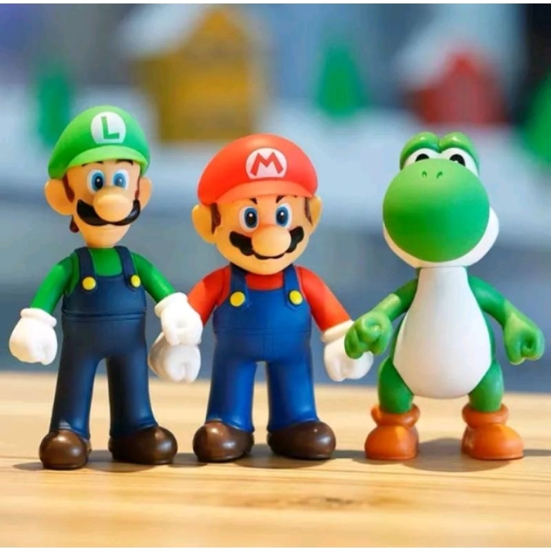 Kit Bonecos Super Mario Bros Shopee Brasil