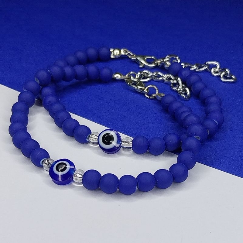 Pulseira Olho Grego Azul Marinho Azul Escuro Shopee Brasil