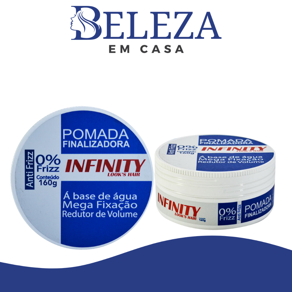 Pomada Modeladora Incolor INFINITY LOOKS HAIR 160g Shopee Brasil