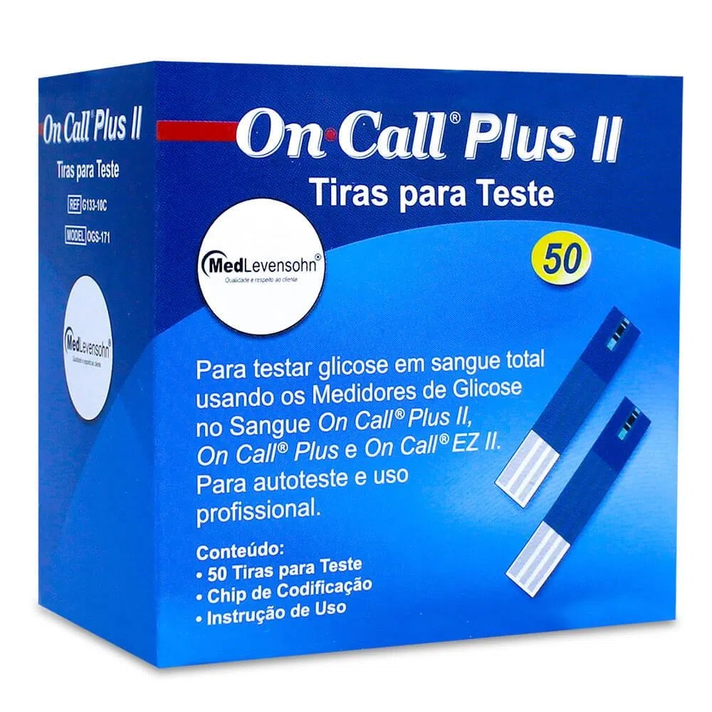 Fita Reagente Tira Para Medir Glicemia On Call Plus Ii Uni Shopee