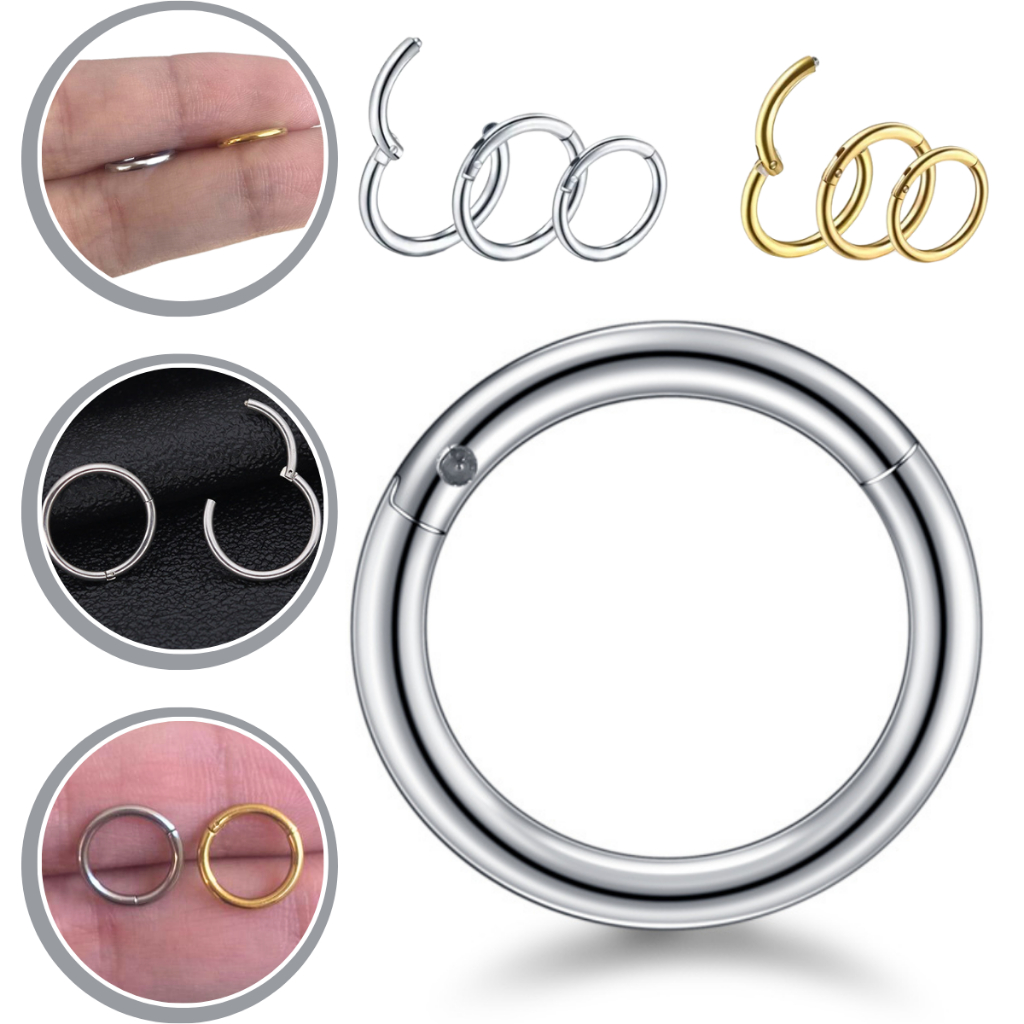 Piercing Argola Articulada Tit Nio Nariz Septo Orelha Boca Mm Shopee