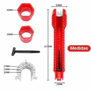Chave Multifuncional Em Uso F Cil Pia Torneira Banheiro Hidr Ulica