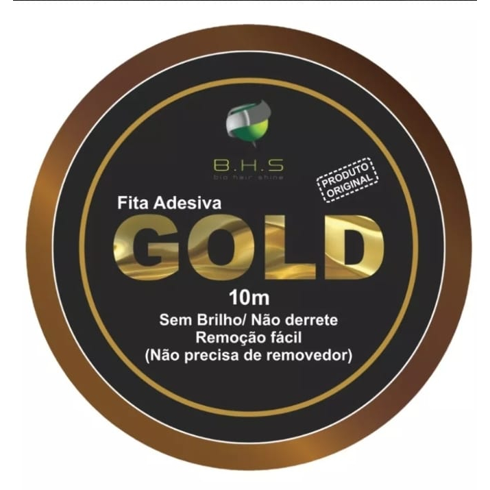 Fita Dupla Face Gold 10 Mts Prótese Capilar A prova dágua Promoção