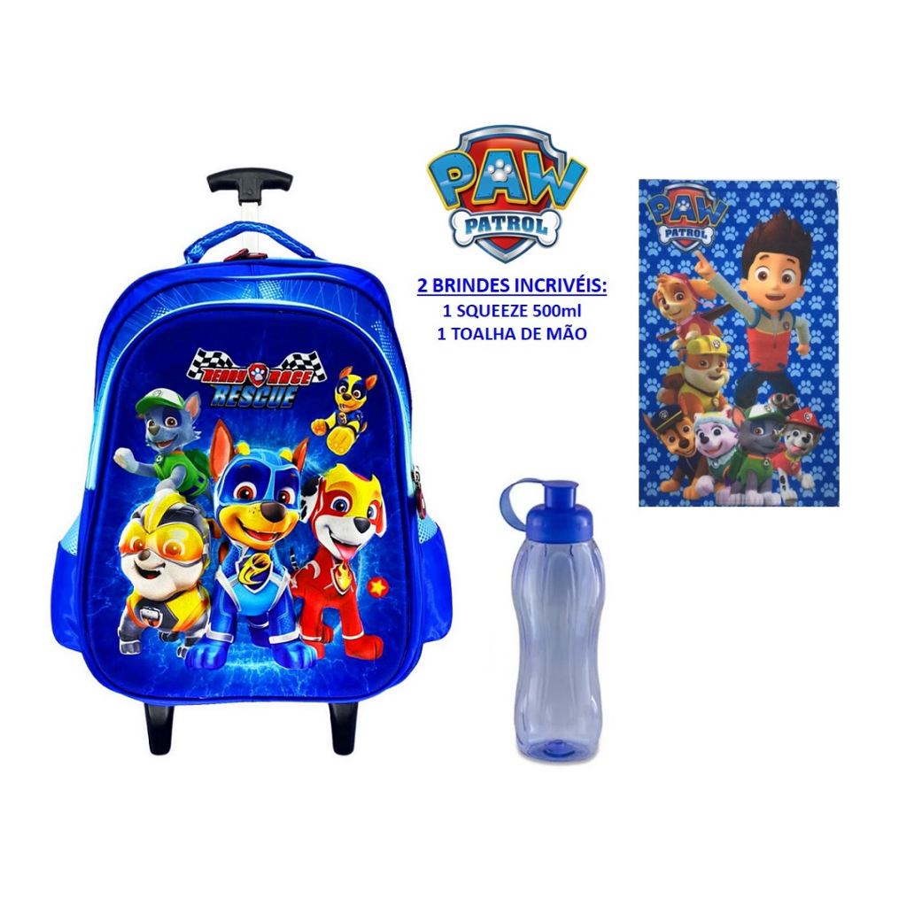 Mochila Infantil Moderna Patrulha Canina D Rodinha Shopee Brasil