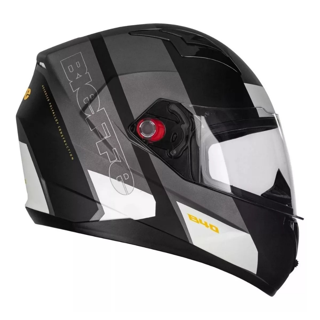 Capacete Moto Bieffe B Solid Grafite Preto Shopee Brasil