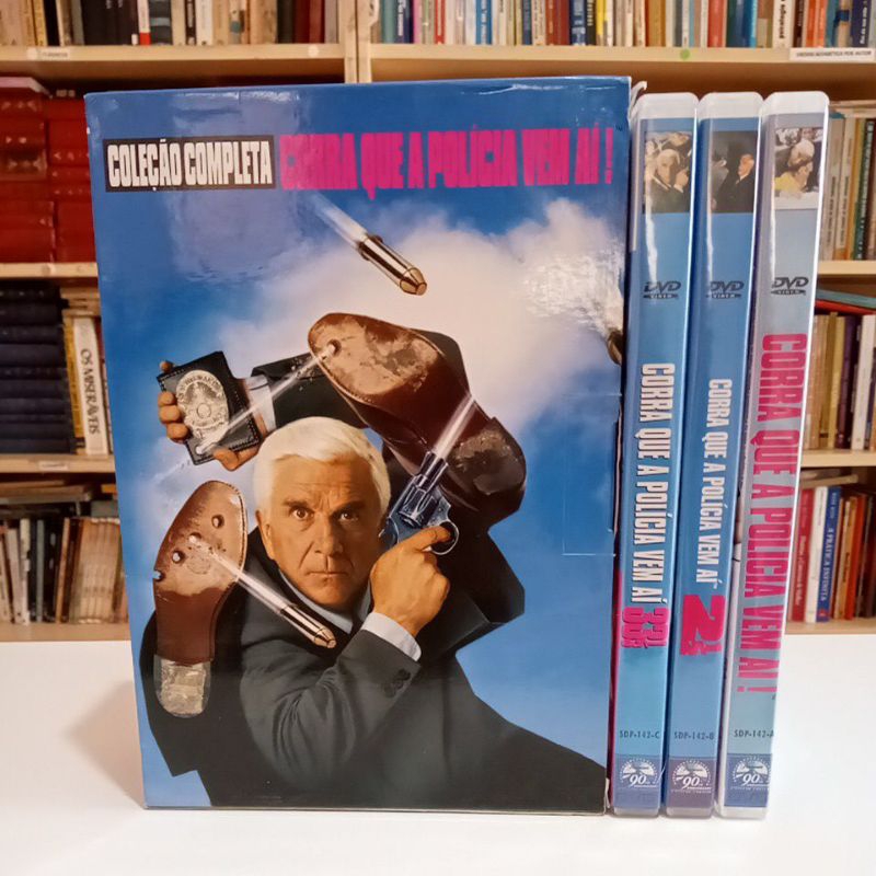 BOX DVD Coleção Completa Corra que a polícia vem aí 3 dvds Shopee