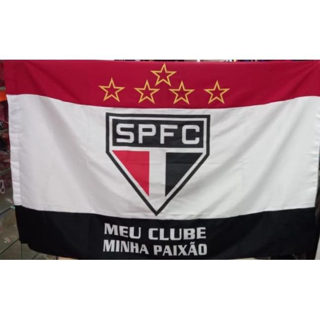 Bandeira De Time De Futebol Do Sao Paulo Envio Imediato 9 9 Shopee