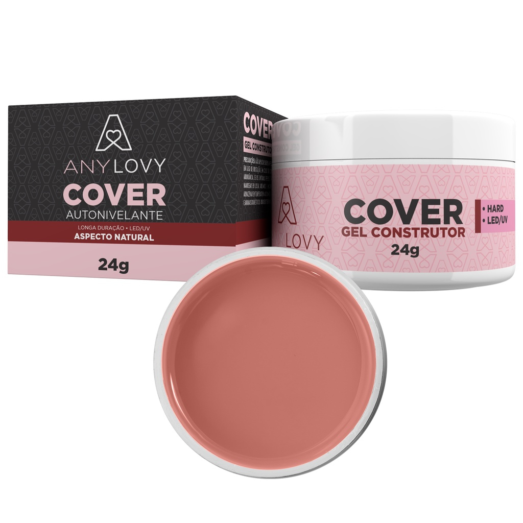 Gel Para Unha ANYLOVY 24g CLEAR COVER COVER NUDE PINK NUDE LIGHT