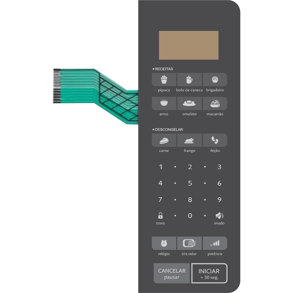 Membrana Teclado Microondas Consul Cms Ar Shopee Brasil