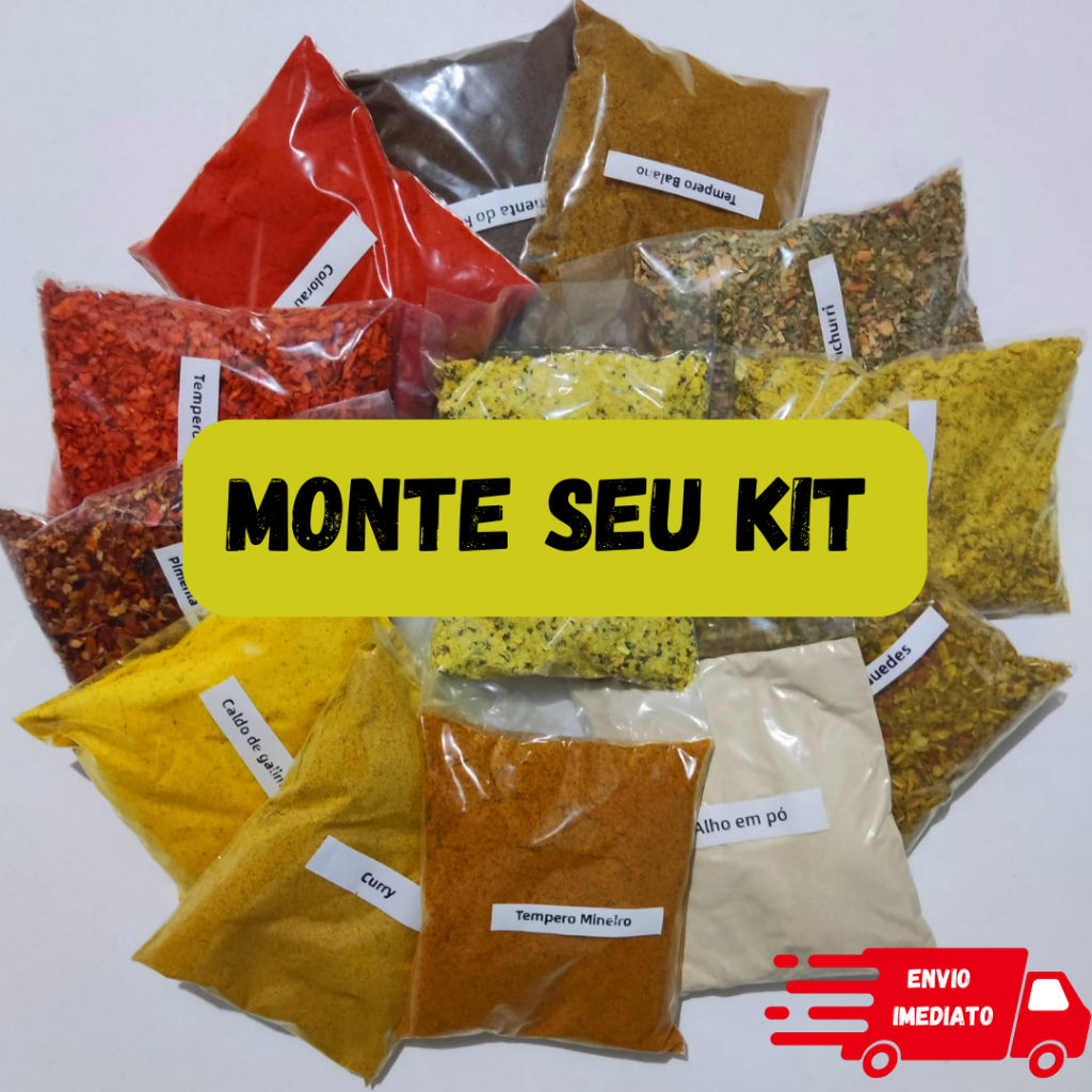 Kit Temperos E Condimentos Monte Seu Kit Shopee Brasil