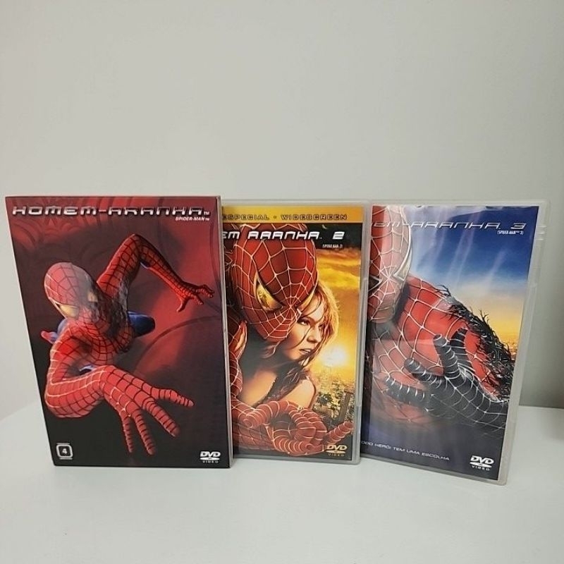 Trilogia DVDs Homem Aranha Shopee Brasil